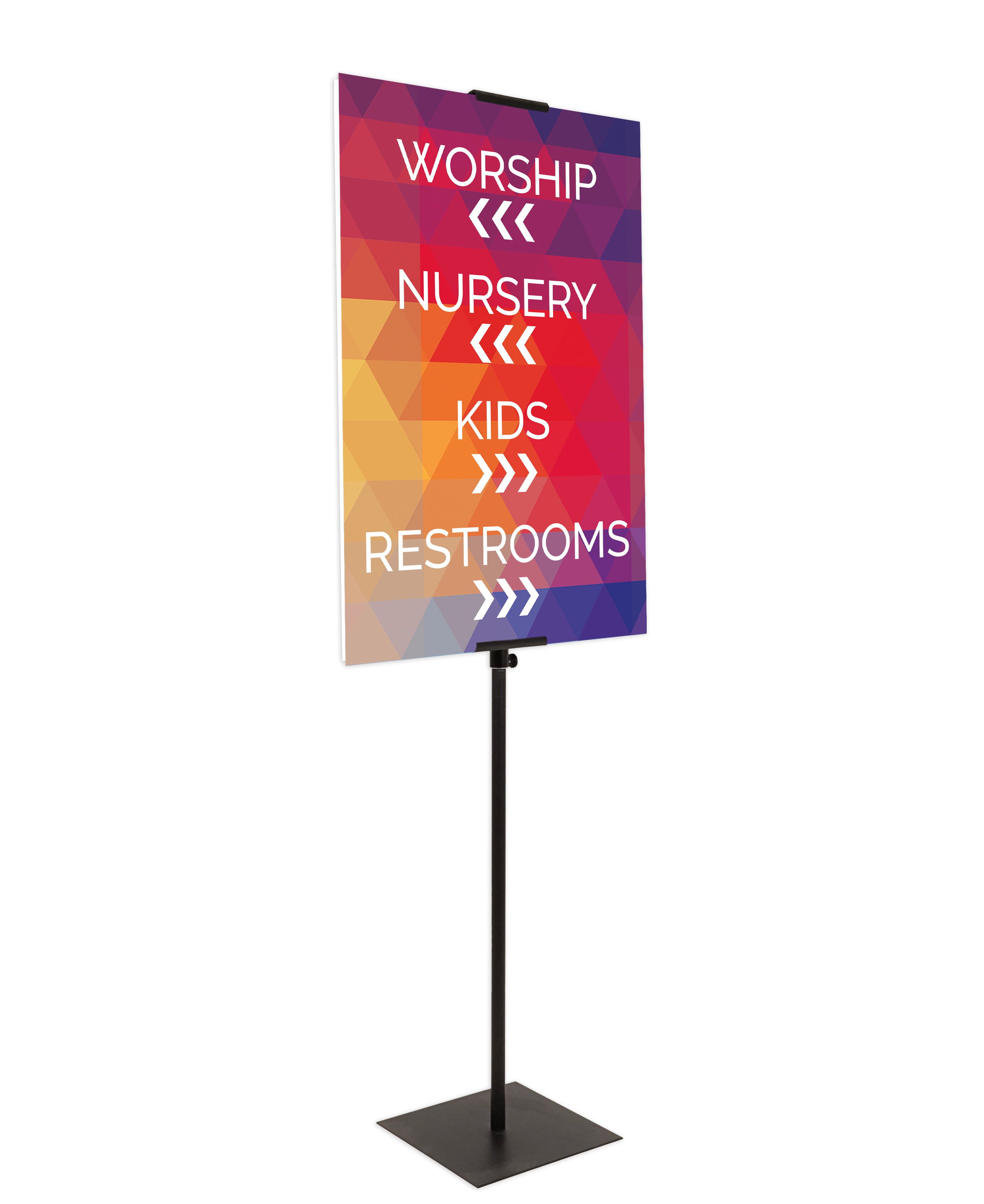 Rigid Signs, Scatter, Scatter Directional, 34.5 x 34.5 3