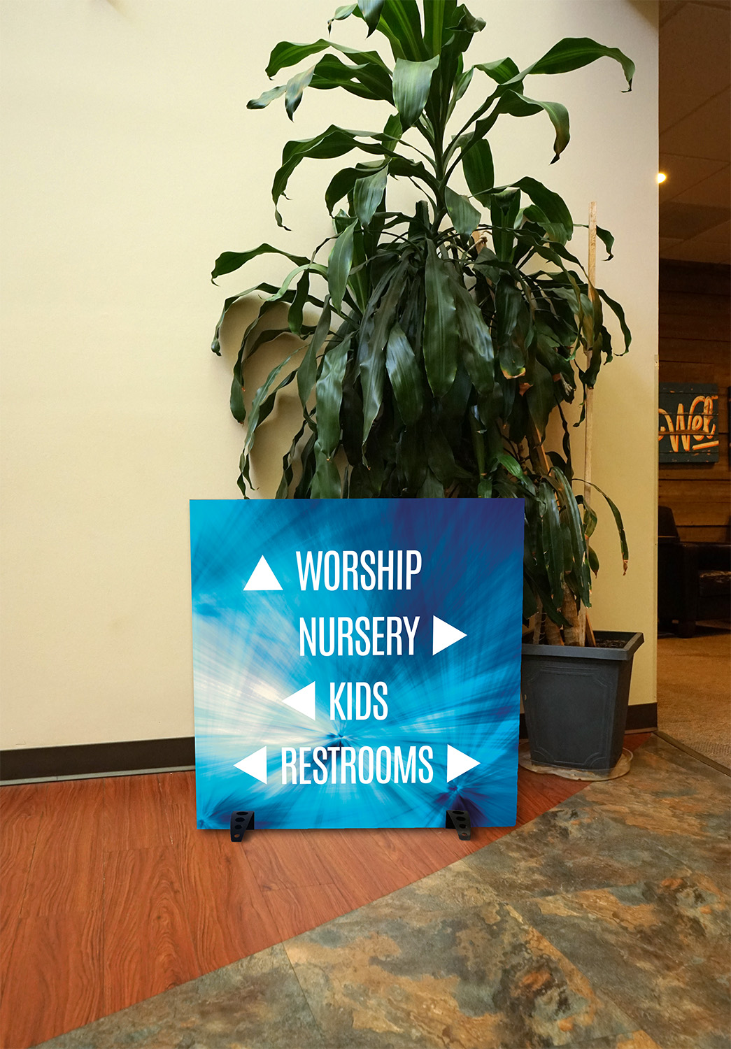 Church Decor, Vibrant Paint, Vibrant Paint Directional, 34.5 x 34.5 4