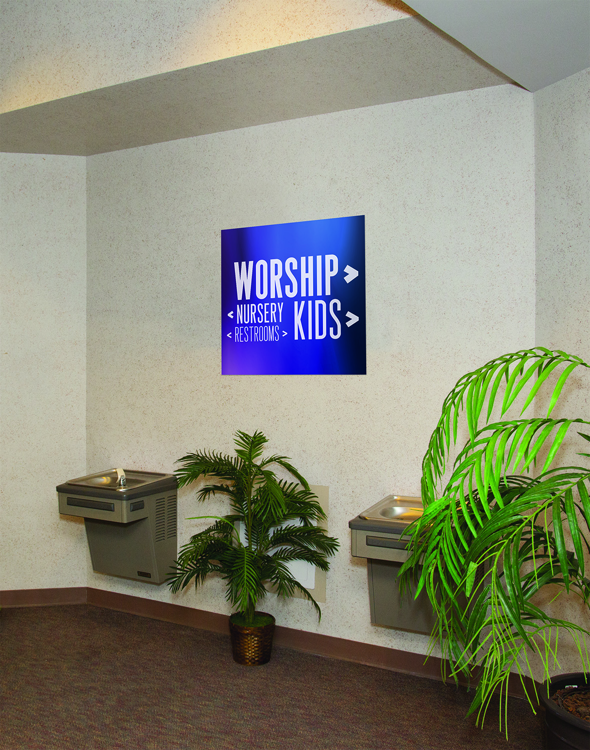 Church Decor, Vibrant Paint, Vibrant Paint Directional, 34.5 x 34.5 8