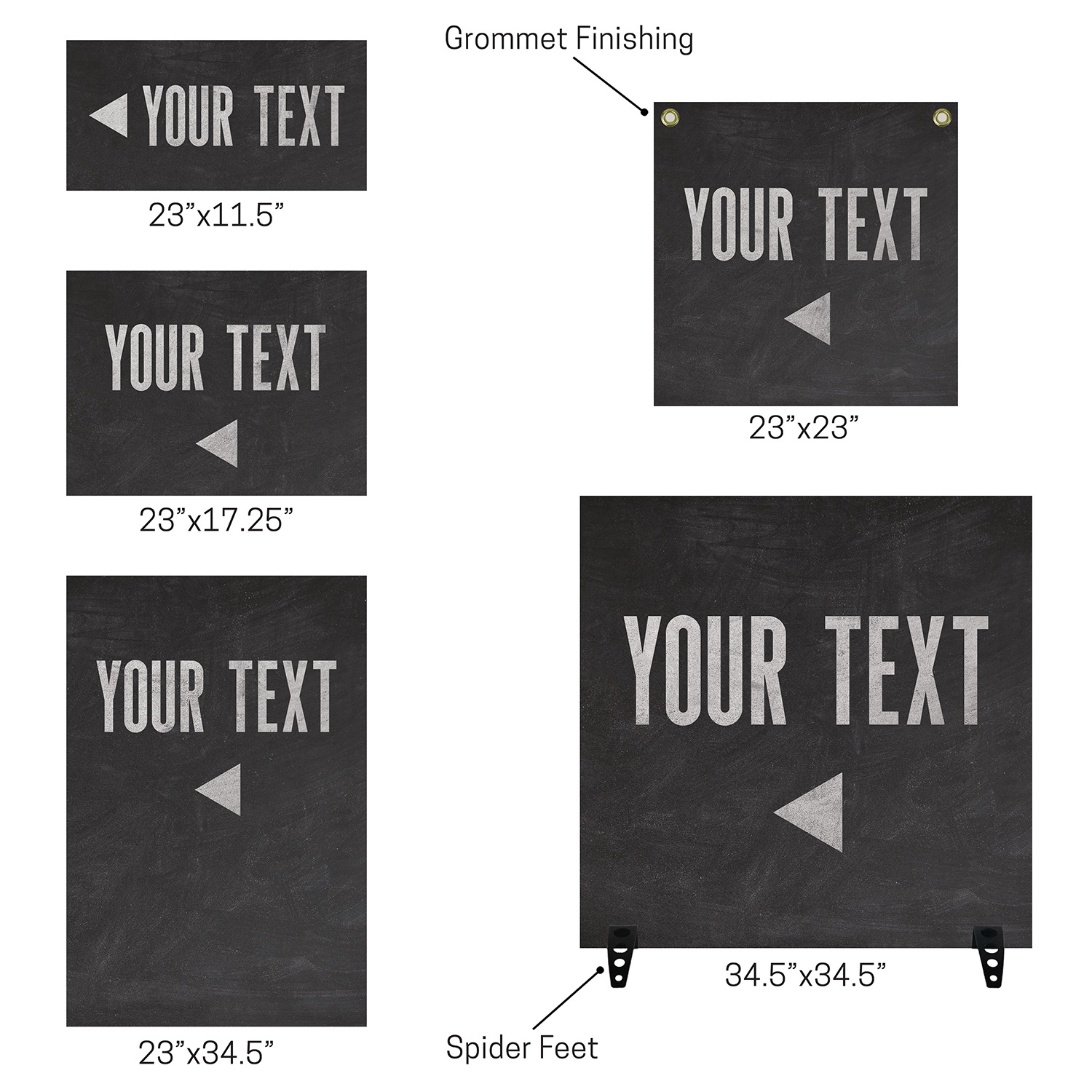 Rigid Signs, Bright Gradient, Bright Gradient Directional, 23 x 17.25 2