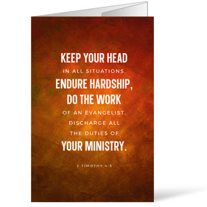 Evangelism Verses 2 Timothy 4:5 Bulletins
