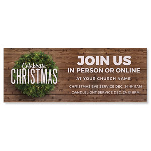 Celebrate Christmas Wreath ImpactBanners