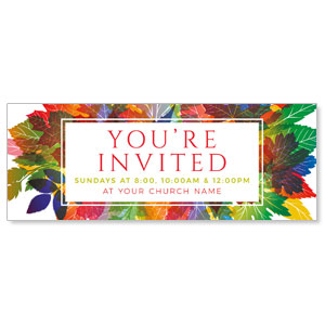 Colorful Leaves Invited ImpactBanners