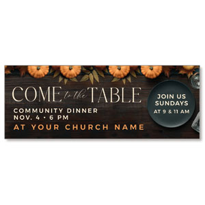 Come to the Table Pumpkin ImpactBanners