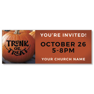 Trunk or Treat Pumpkin Carving ImpactBanners