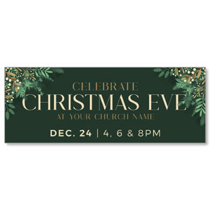 Christmas Eve Gold and Green ImpactBanners