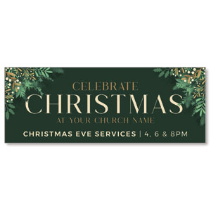 Christmas Gold and Green ImpactBanners
