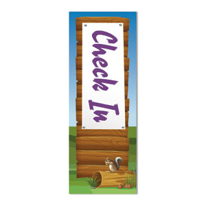 Adventure Kids Check In Coroplast Wall Art