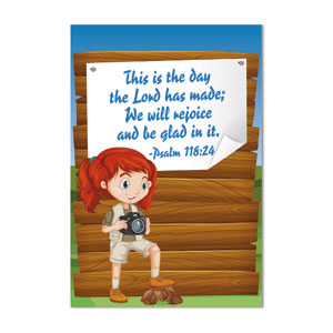Adventure Kids Psalm 118:24 Coroplast Wall Art