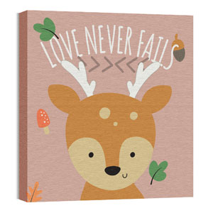 Woodland Friends Deer 24 x 24 Canvas Prints