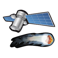 Galactic Explorers Satellite and Meteor 