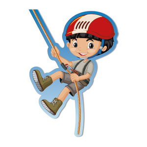 Adventure Kids Rock Climber Coroplast Shapes
