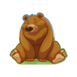 Adventure Kids Bear Coroplast Shapes
