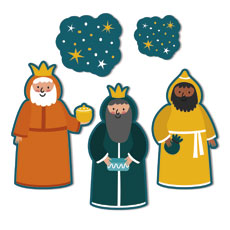 Kids Nativity Wise Men 
