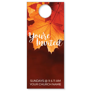 Fall Orange Leaves DoorHangers