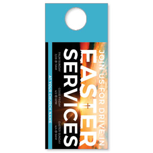 Drive In Easter Services DoorHangers