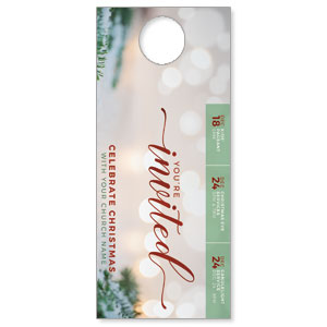 You're Invited Snow DoorHangers