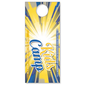 Kids Camp Comic Burst DoorHangers