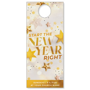 New Year Stars DoorHangers