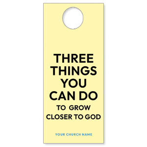 Three Things You Can Do DoorHangers