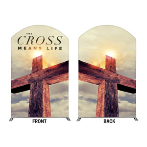 Cross Means Life 5' x 8' Curved Top Sleeve