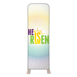 He Is Risen Dots 2' x 6' Sleeve Banner
