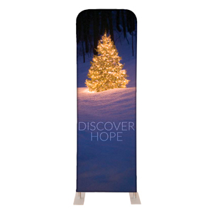 Discover Hope Bright Tree 2' x 6' Sleeve Banner