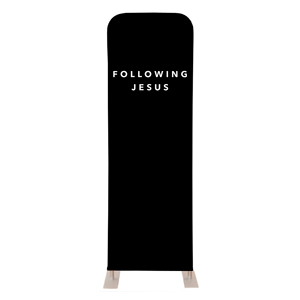 Following Jesus 2' x 6' Sleeve Banner