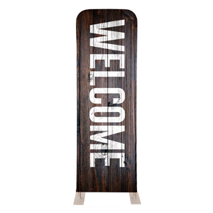 Dark Wood 2' x 6' Sleeve Banner