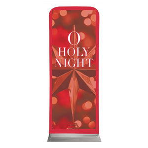 O Holy Night Red Star 2'7" x 6'7" Sleeve Banners