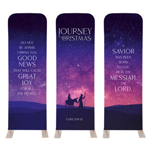 Journey to Christmas Triptych 2' x 6' Sleeve Banner