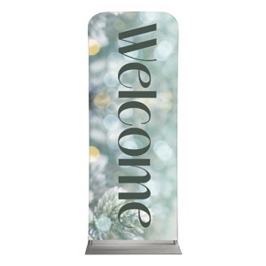 Christmas At Green Bokeh 2'7" x 6'7" Sleeve Banners