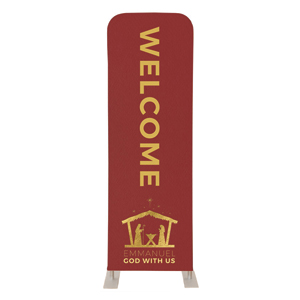 Emmanuel God with Us 2' x 6' Sleeve Banner