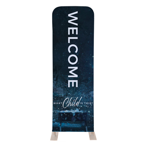 What Child Is This Snow 2' x 6' Sleeve Banner