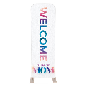 Celebrate Mom Powder 2' x 6' Sleeve Banner