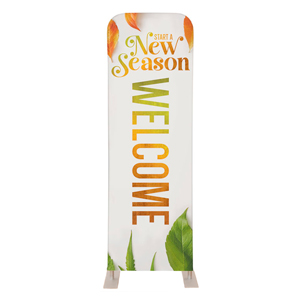 Start A New Season Leaves 2' x 6' Sleeve Banner