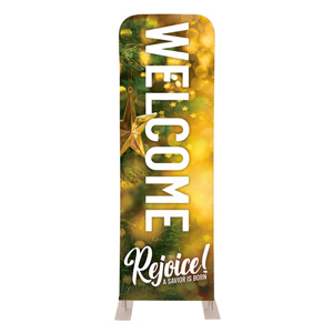 Rejoice Pine 2' x 6' Sleeve Banner