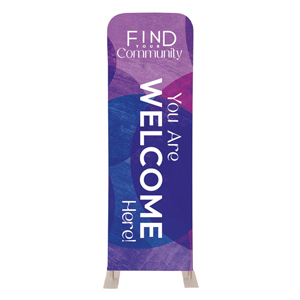Find Your Community 2' x 6' Sleeve Banner