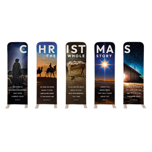 Christmas Whole Story Set 2' x 6' Sleeve Banner