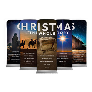 Christmas Whole Story Set 2'7" x 6'7" Sleeve Banners