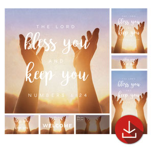 Photo Scriptures Num 6:24 Church Graphic Bundles