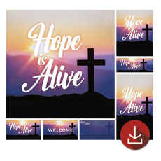 Hope Is Alive Sunrise Cross 