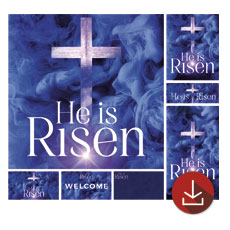 He Is Risen Blue Smoke 
