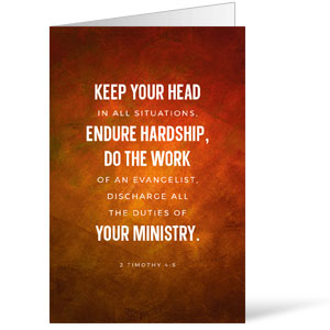 Evangelism Verses 2 Timothy 4:5 Bulletins 8.5 x 11