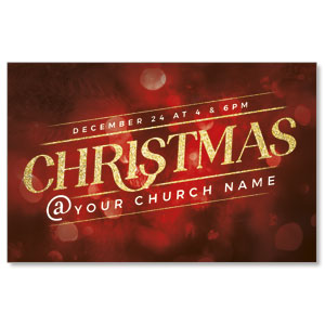 Christmas At Red Bokeh 4/4 ImpactCards