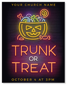 Trunk or Treat Neon ImpactMailers