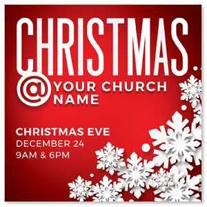 Christmas At Red 3.75" x 3.75" Square InviteCards