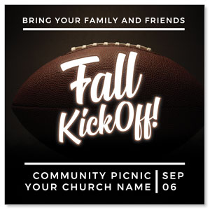 Kickoff This Fall 3.75" x 3.75" Square InviteCards