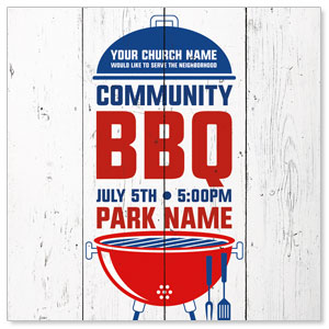 Summer BBQ 3.75" x 3.75" Square InviteCards