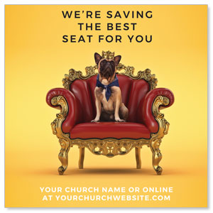 Saving A Seat For You 3.75" x 3.75" Square InviteCards
